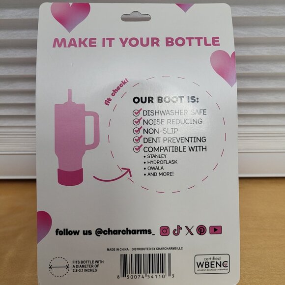 Stanley Target Valentine Tumbler Bundle, 40 Oz White Hearts & Bottle Boot - Picture 8 of 8